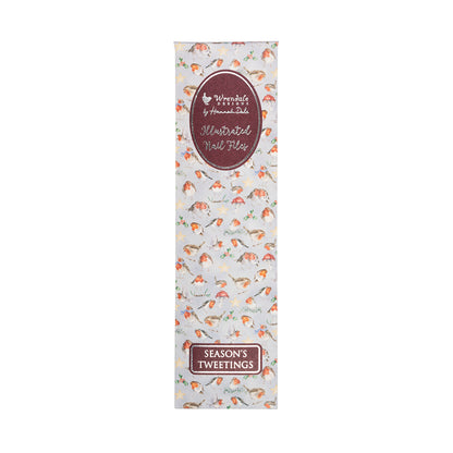 Wrendale Designs Weihnachten Nagelfeilen-Set "Seasons Tweetings"  190x50x5mm